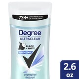 Degree Ultraclear 72-Hour Black + White Antiperspirant & Deodorant Stick, Pure Clean, thumbnail image 5 of 5