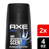 AXE Phoenix 48-Hour Deodorant Body Spray, 4 OZ, 2 Pack, thumbnail image 2 of 5
