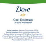 Dove Advanced Care 48-Hour Antiperspirant & Deodorant Dry Spray, Cool Essentials, 3.8 OZ, thumbnail image 5 of 5