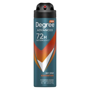 Degree Men Antiperspirant & Deodorant Dry Spray 72-Hour Advanced Motionsense, Adventure, 3.8 Oz , CVS