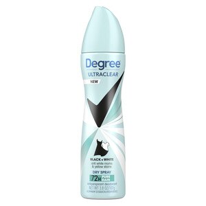  Degree Women Black + White Pure Rain UltraClear Antiperspirant Deodorant Dry Spray, 3.8 oz 