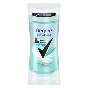 Degree Women Black+White Pure Rain UltraClear - Desodorante y antitranspirante, 2.6 oz