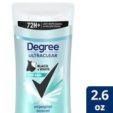 Degree Women Black+White Pure Rain UltraClear Antiperspirant Deodorant, 2.6 oz, thumbnail image 3 of 5