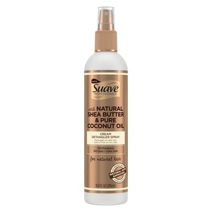 Suave Professional - Crema desenredante en spray para cabello natural, 10 oz