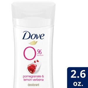 Dove 0% Aluminum Pomegranate & Lemon Verbena Deodorant, 2.6 oz