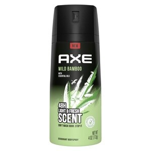AXE Deodorant Body Spray 48-Hour Fresh - Wild Bamboo, 4 OZ