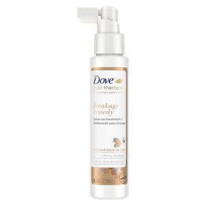 Dove Hair Therapy Breakage Remedy Leave On Treatment with Nutrient-Lock Serum for Damaged Hair, 3.38 OZ