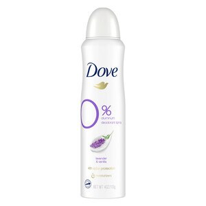 Dove Deodorant Spray 0% Aluminum 48-Hour, Lavender & Vanilla, 4 OZ