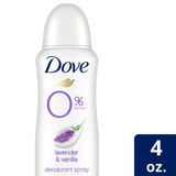 Dove Aluminum Free 48-Hour Deodorant Dry Spray, Lavender & Vanilla, thumbnail image 5 of 5