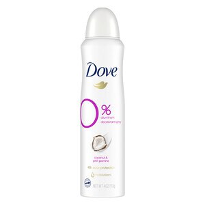 Dove 0% Aluminum Deodorant Spray - Coconut & Pink Jasmine, 4 oz