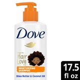 Dove Kids Care Nourshing Shampoo for Culry Hair, Coconut Oil and Shea Butter, 17.5 Fl Oz, thumbnail image 3 of 6