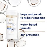 Dove Ultimate 48-Hour Water-Based + Glycerin Antiperspirant & Deodorant Stick, Coconut & Sandalwood, thumbnail image 4 of 5