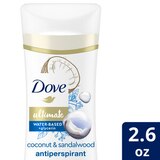 Dove Ultimate 48-Hour Water-Based + Glycerin Antiperspirant & Deodorant Stick, Coconut & Sandalwood, thumbnail image 5 of 5