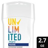 Degree Unlimited Antiperspirant & Deodorant Stick, Marine, thumbnail image 3 of 6
