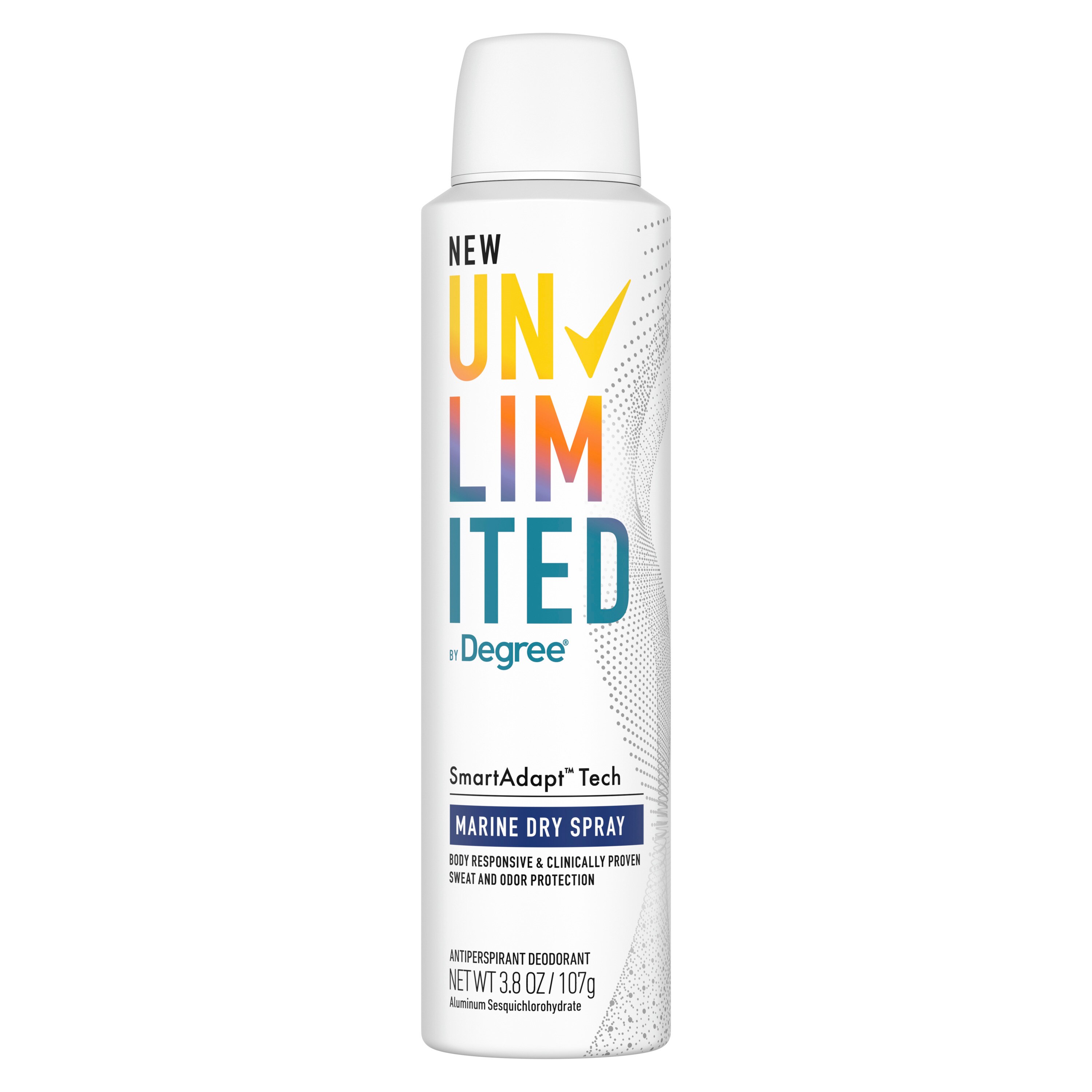 Degree Unlimited Antiperspirant & Deodorant Dry Spray, Marine, 3.8 Oz , CVS