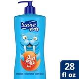 Suave Kids Tear Free 3-in-1 Shampoo, Conditioner, Body Wash, Peach, 28 Oz, thumbnail image 3 of 6