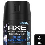 AXE 72-Hour Premium Deodorant Body Spray, Blue Lavender, 4 OZ, thumbnail image 3 of 4