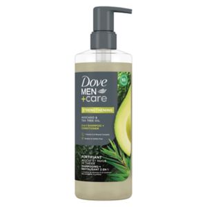 Dove Men+Care 2-in-1 Shampoo + Conditioner, Avocado & Tea Tree Oil, 17.5 Oz , CVS
