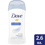 Dove All Day Antiperspirant & Deodorant Stick, Original Clean, 2.6 OZ, thumbnail image 1 of 5