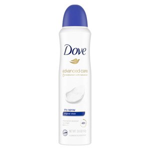 Dove Antiperspirant & Deodorant Dry Spray 48-Hour Advanced Care, Original Clean, 3.8 OZ