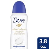 Dove Advanced Care 48-Hour Antiperspirant & Deodorant Dry Spray, Original Clean, 3.8 OZ, thumbnail image 2 of 6