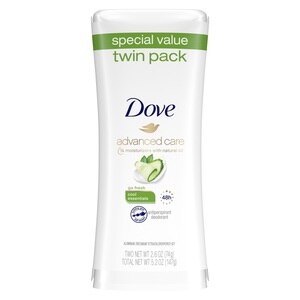 Dove Advanced Care Antiperspirant Deodorant Cool Essentials 5.2 OZ, 2CT