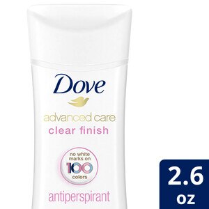 Dove Antiperspirant & Deodorant Stick 48-Hour Invisible Advanced Care, Clear Finish, 2.6 OZ