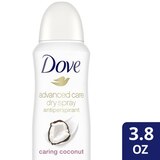 Dove Advanced Care 48-Hour Antiperspirant & Deodorant Dry Spray, Caring Coconut, 3.8 OZ, thumbnail image 2 of 5