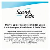 Suave Kids 3-in-1 Shampoo, Conditioner & Body Wash, Fresh Spider-Sense, 28 OZ, thumbnail image 3 of 5