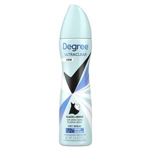  Degree Women UltraClear Black + White Pure Clean Antiperspirant Deodorant Dry Spray, 3.8 OZ 