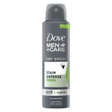 Dove Men+Care Stain Defense Fresh Antiperspirant Dry Spray, 3.8 OZ, thumbnail image 1 of 5