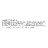 Tazo Organic Chai Moderately Caffeinated Morning Drink Black Tea Bags For a Warm Spiced Chai, 20 ct, thumbnail image 4 of 5