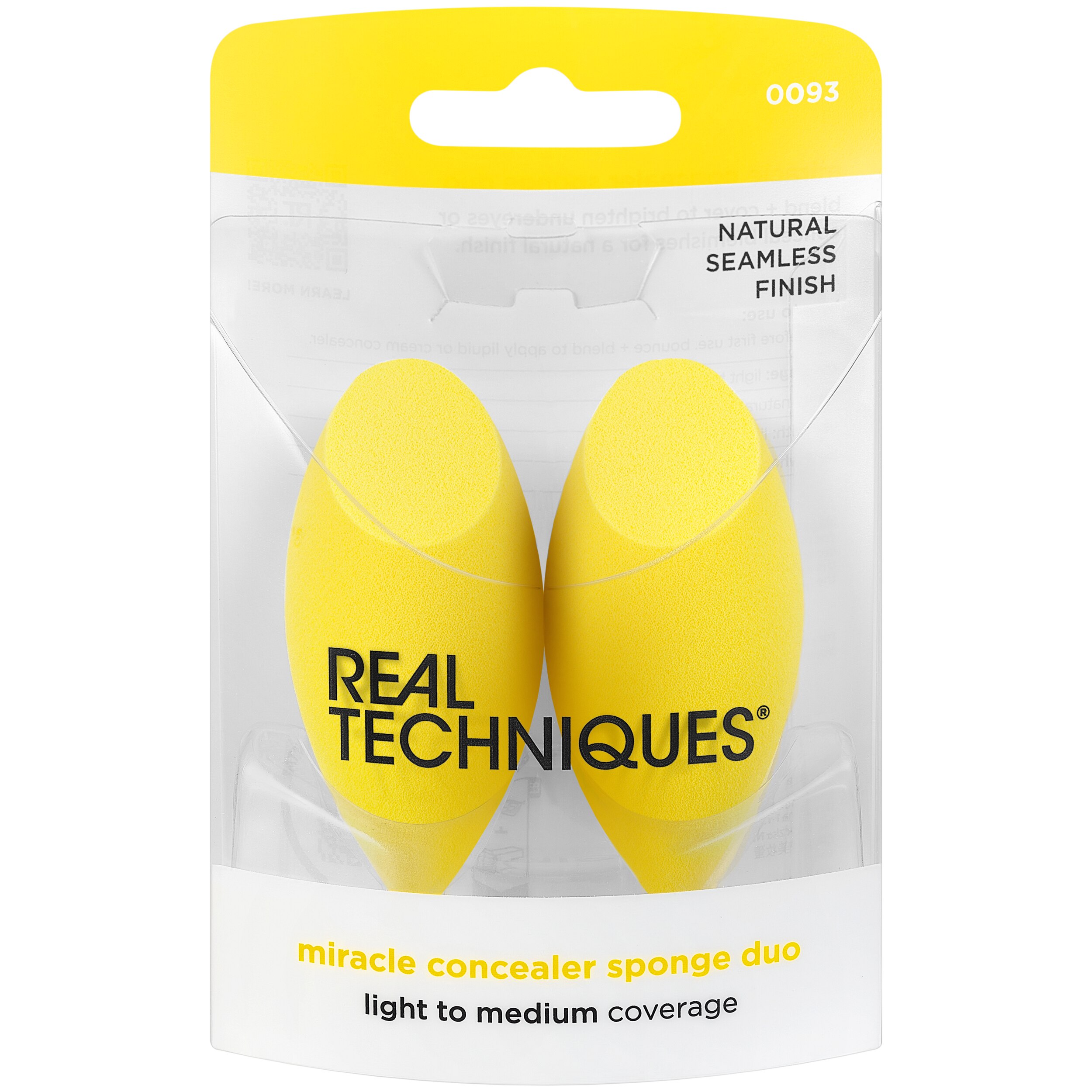 Real Techniques Miracle Concealer Sponge Duo, 2 Count - 2 Ct , CVS