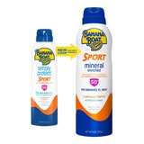Banana Boat Simply Protect Sport Sunscreen Spray, SPF 50+, 6 OZ, thumbnail image 3 of 8