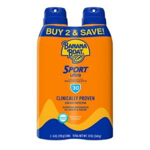 Banana Boat Ultra Sport Clear Sunscreen Spray, 12 OZ
