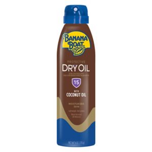 Banana Boat Dry Oil SPF 15 Clear Sunscreen Spray, 6 OZ