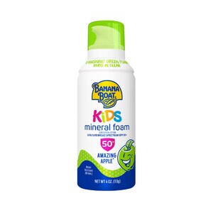 Banana Boat Kids Mineral Foam Sunscreen SPF 50, Amazing Apple, 4 Oz , CVS