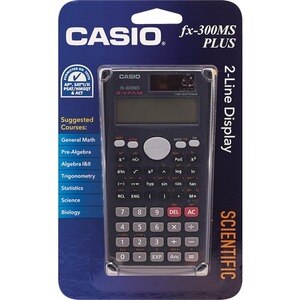 Casio FX-300MS Plus Scientific Calculator 2 Line Display Math Algebra Trig 