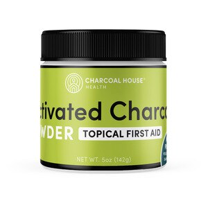 Charcoal House Topical First Aid Hardwood Activated Charcoal Powder, 5 OZ