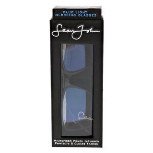 Sean John Blue Light Blocking Glasses, Style Kings, Black