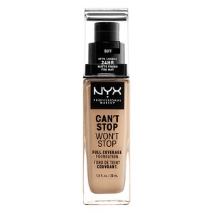 NYX Professional Makeup Can't Stop Won't Stop Full Coverage Foundation, Buff - 1 Oz , CVS