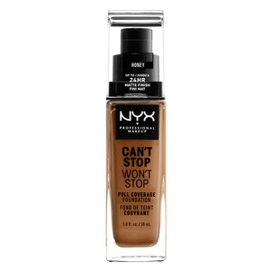 NYX Professional Makeup Can't Stop Won't Stop Full Coverage Foundation, Honey - 1 Oz , CVS