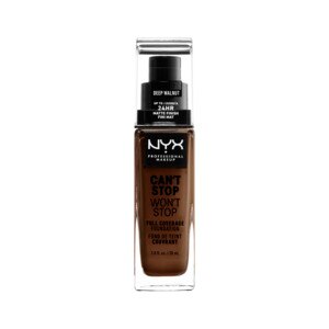 NYX Professional Makeup Can't Stop Won't Stop Full Coverage Foundation, Deep Walnut - 1 Oz , CVS