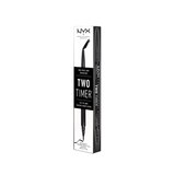 NYX Professional Makeup Two Timer, Dual Ended Eyeliner, Jet Black, thumbnail image 3 of 4