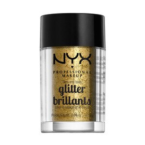 NYX Professional Makeup Face & Body Glitter, Gold - 0.08 Oz , CVS