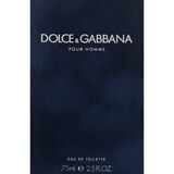 Dolce & Gabbana Pour Homme For Men Eau De Toilette Natural Spray, thumbnail image 2 of 2