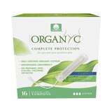 Organyc Organic Cotton Organic-Based Compact Applicator Tampons for Sensitive Skin, Super, 16 CT, thumbnail image 1 of 4