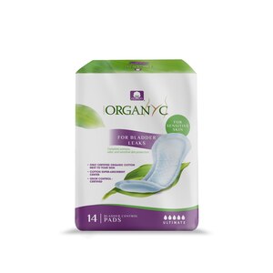 Organyc 100% Organic Cotton Pads for Bladder Leaks, Ultimate, 14 CT