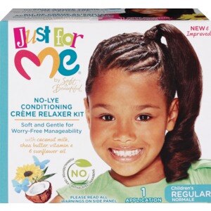 Just For Me No-Lye Conditioning Creme Relaxer Kit Regular