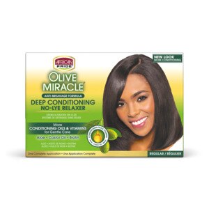 African Pride - Kit para alisar el cabello, sin lejía, regular